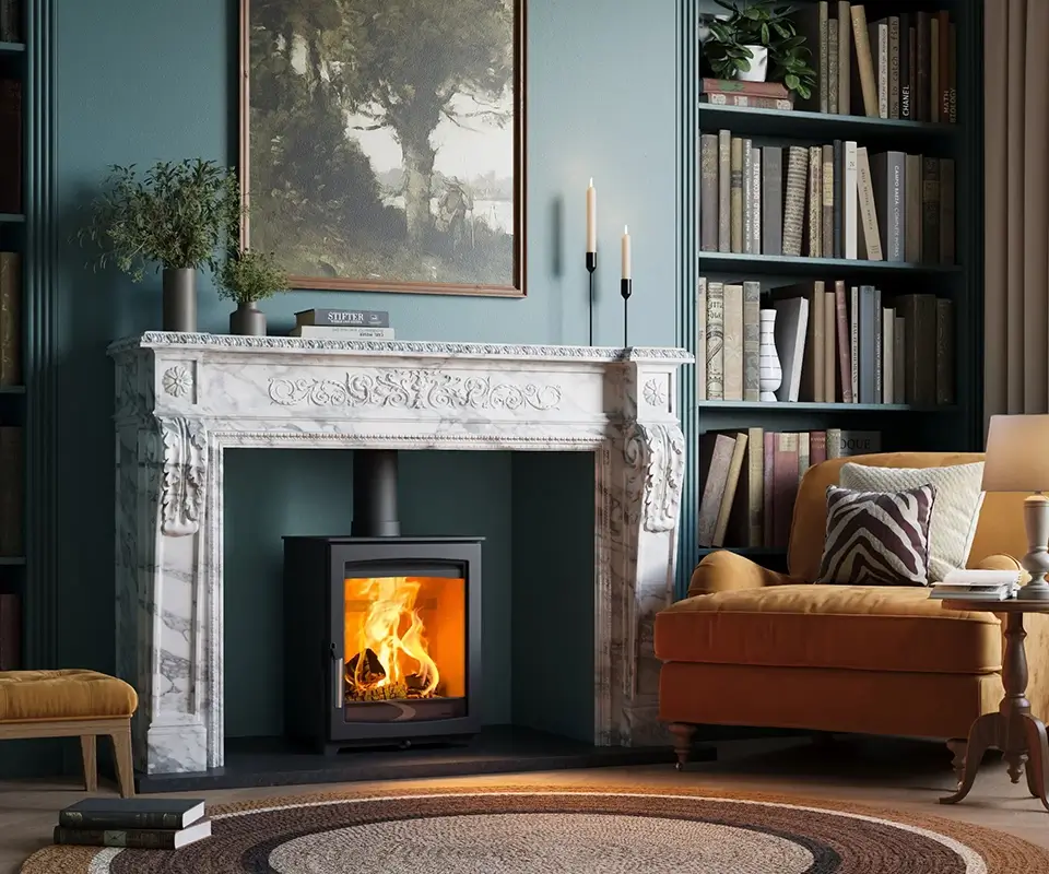 Burning Embers grand mantels
